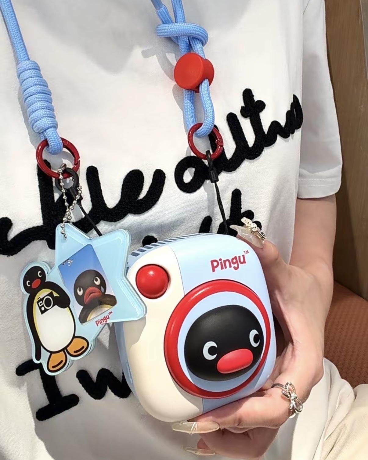 <正版授權>PINGU 企鵝家族 SANRIO 三麗鷗 HELLO KITTY 聯名 拍立得造型 風扇