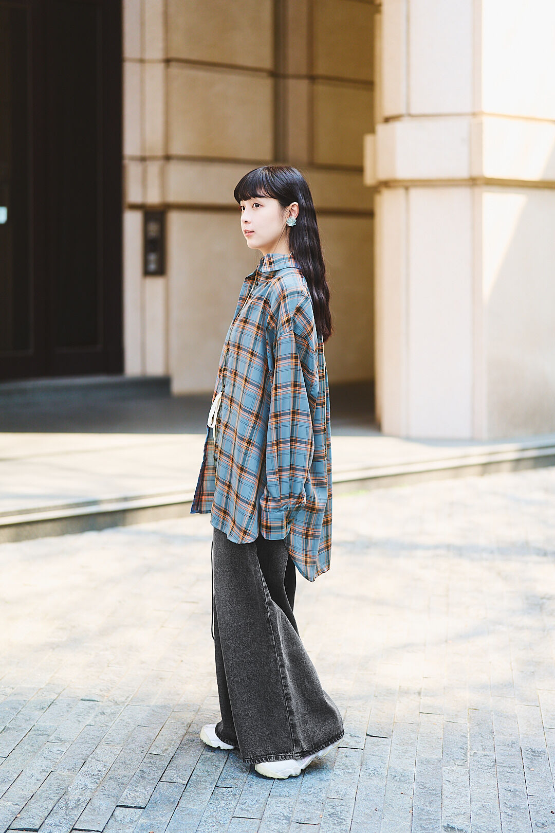 (預購)變奏曲10號！2way先染格紋襯衫 (三色-復古深藍)