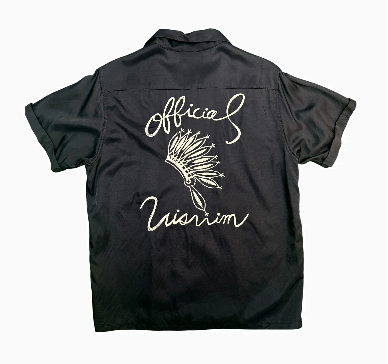VISVIM IRVING SHIRT S/S (RAYON) (( USED A )) 中古美品 - BLACK PRE ORDER ITEM (預訂中)