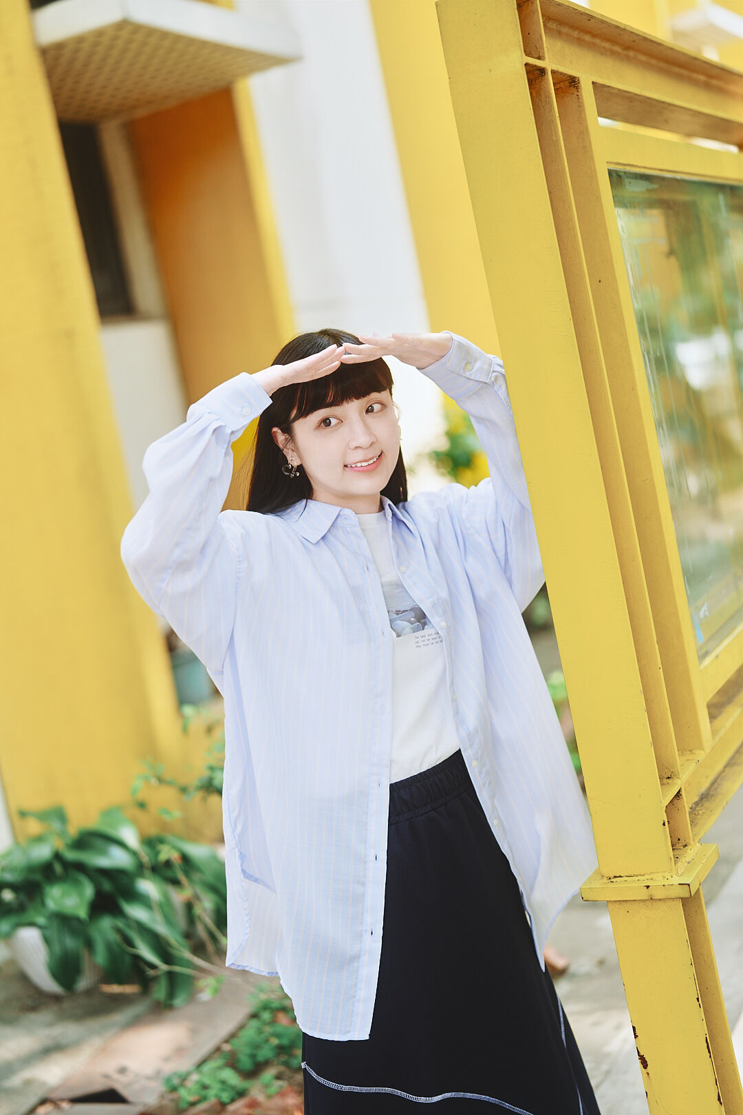 (預購)變奏曲10號！2way先染格紋襯衫 (三色-淡藍)