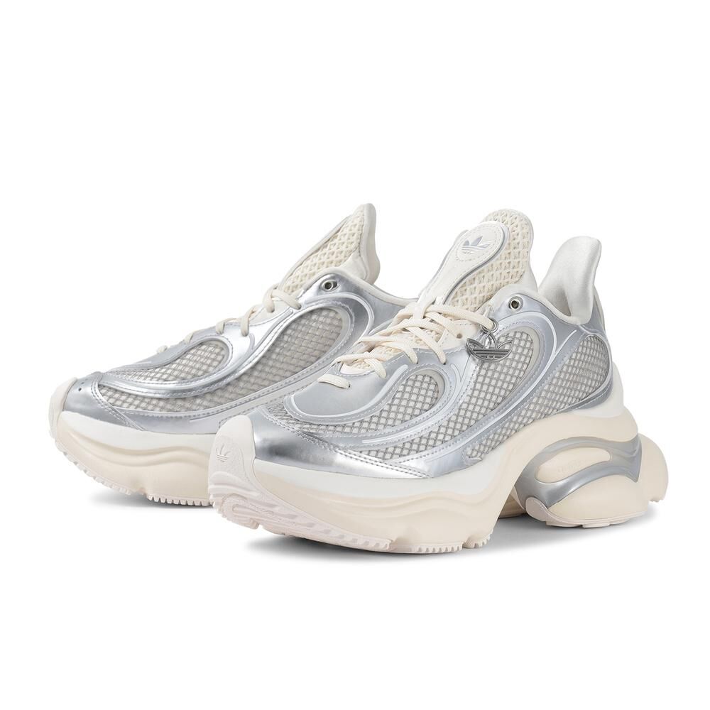 Adidas Originals Ozvenuz 日本新款 奶油白銀 銀色 宋雨琦同款 增高 厚底鞋 KK4675