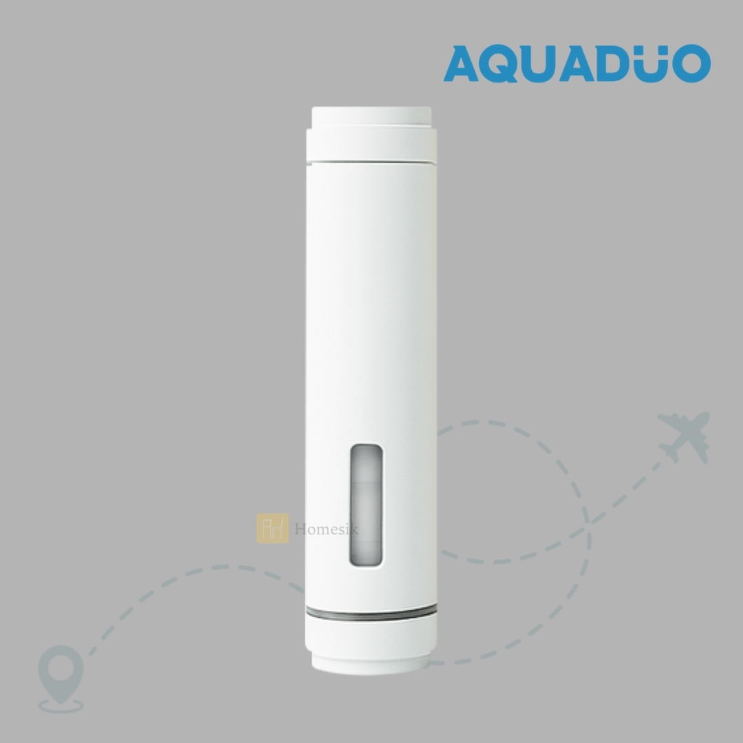 白色 旅行用雙層過濾花灑棒 (連除雜質及維他命濾芯) TRA-WH