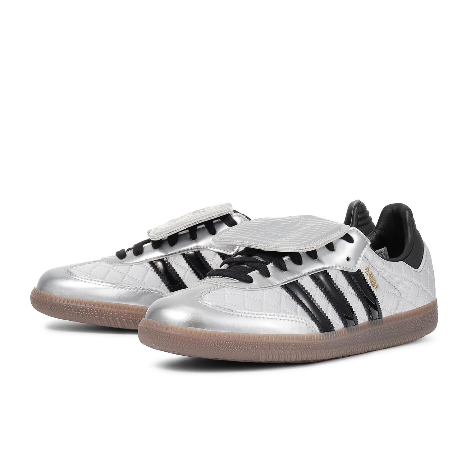 Adidas Originals Samba LT 日本新款 白銀 菱格紋 小香風 翻鞋舌 長鞋舌 復古鞋 KJ5208