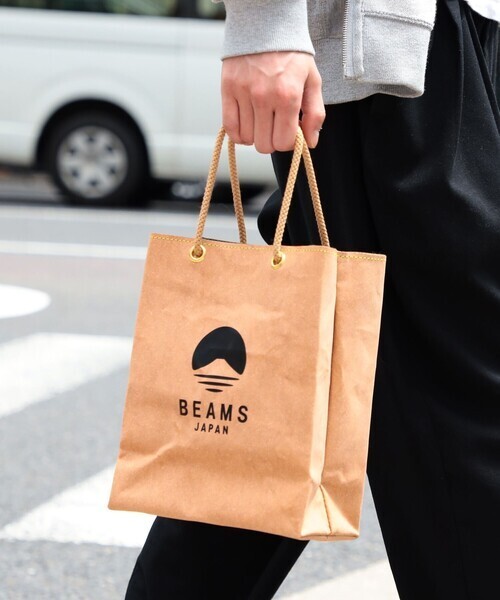 "代購" BEAMS 富士山再生皮革手提袋