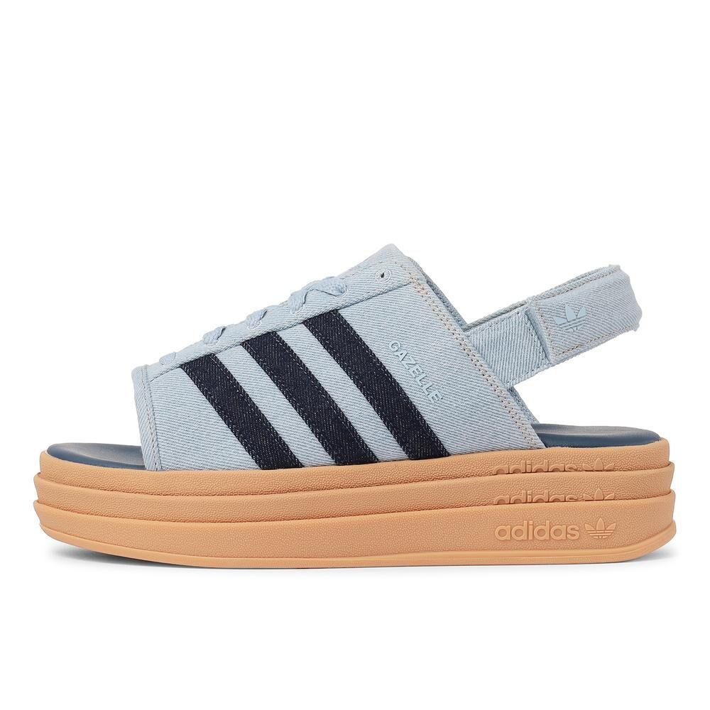 Adidas Gazelle Bold Sandal 日本限定 丹寧 牛仔藍 增高 厚底 涼拖鞋 KI0008