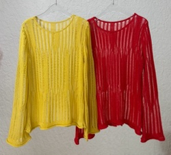 0420SZ22-SZHK-CLOS-輕熟風復古直紋鏤空針織衫(A22)