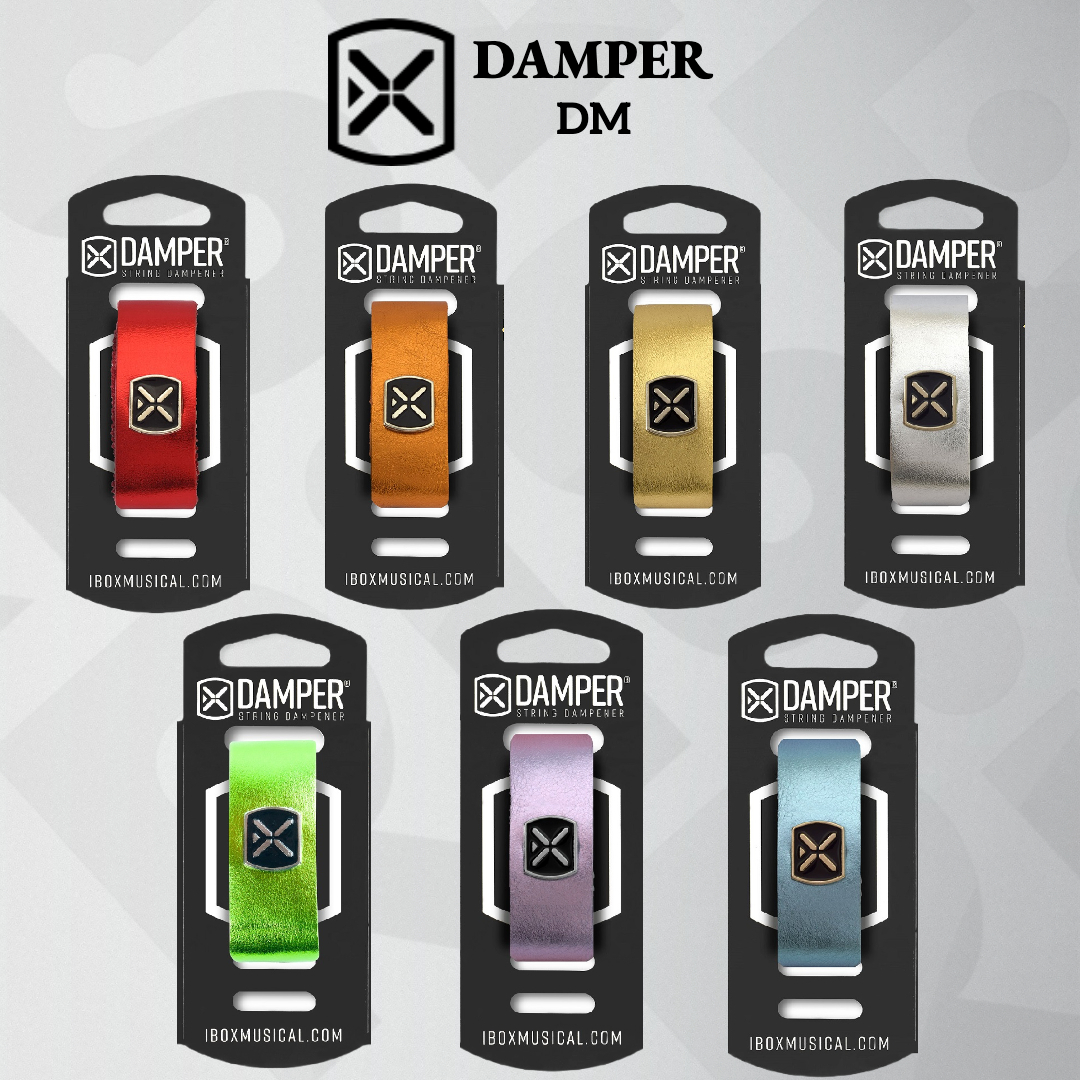 IBOX String Damper 金屬鐵標款 - Metallic 系列 MD 尺寸 悶音束帶
