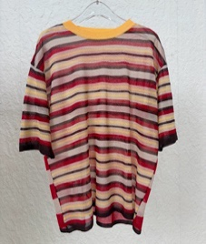 0420SZ23-SZHK-CLOS-復古撞色條紋短袖TEE(A23)