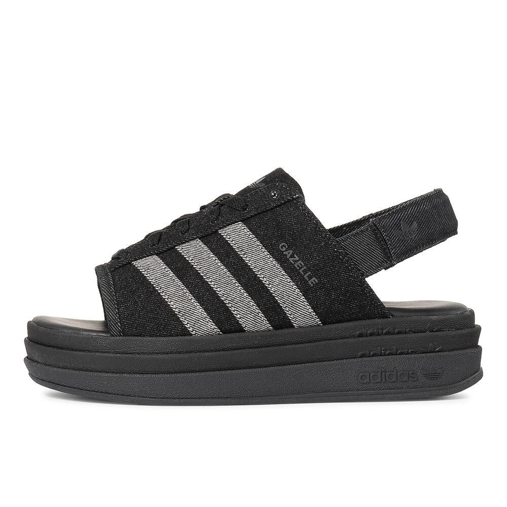 Adidas Gazelle Bold Sandal 日本限定 丹寧 牛仔黑 增高 厚底 涼拖鞋 KI0007