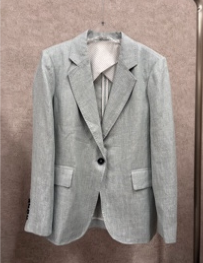 0420SZ31-SZHK-CLOS-單排扣翻領亞麻簡約西裝外套(A31)