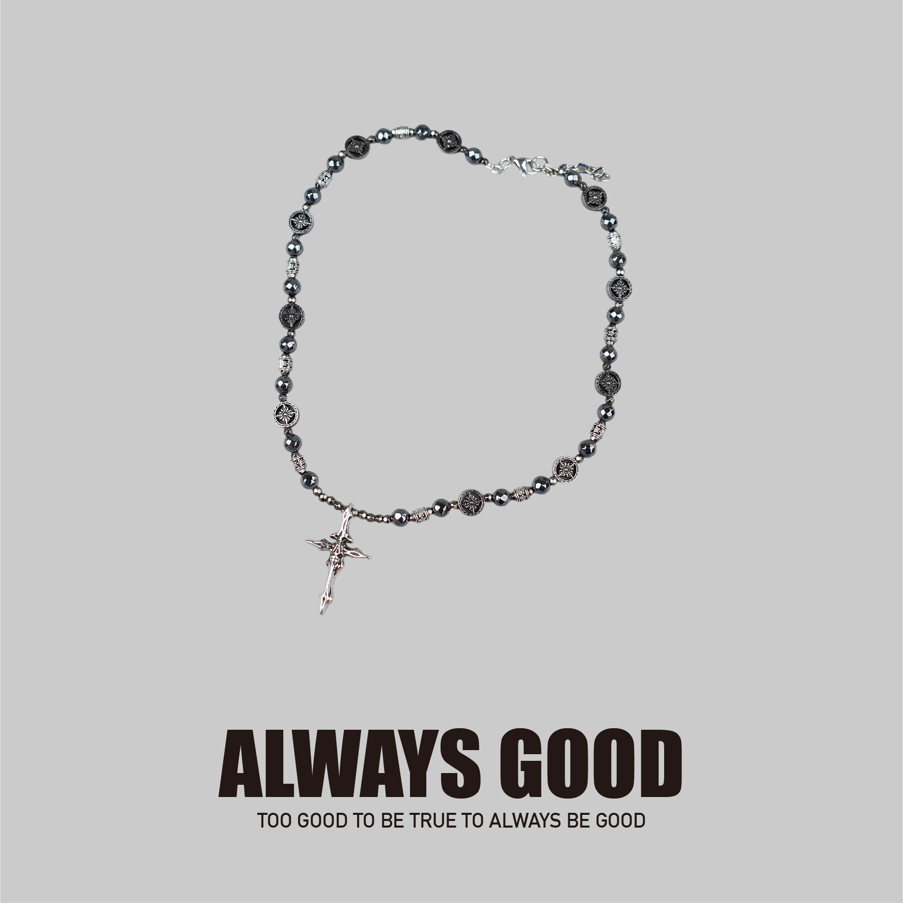 『Always_Good』十字架 串珠 項鍊