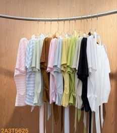 0420SZ48-SZHK-CLOS-設計感掛脖飄帶短袖TEE(A48)