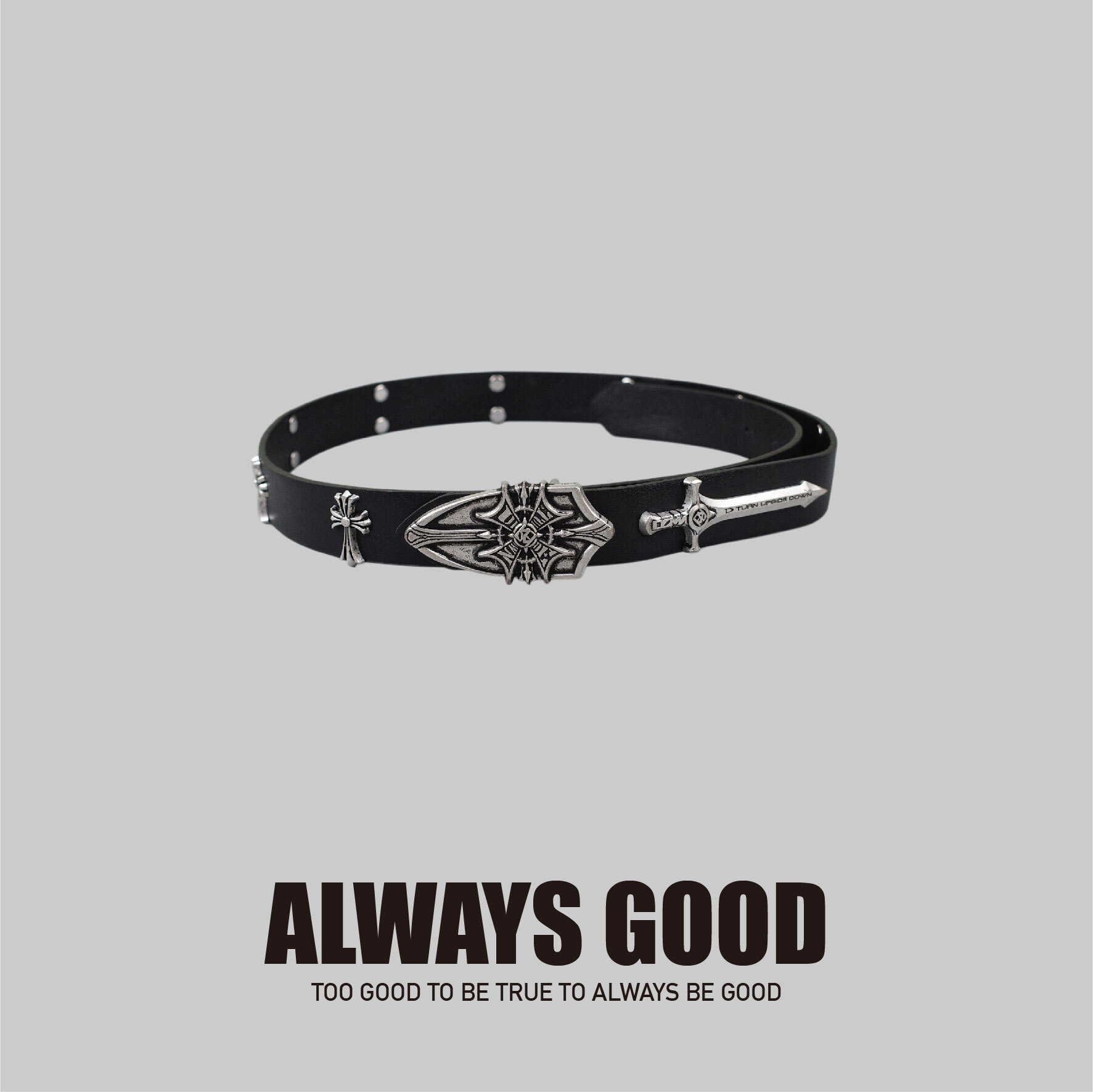 『Always_Good』盾牌 寶劍 十字架 皮帶