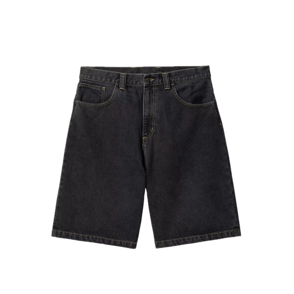 -(E17b04)-CARHARTT WIP BRANDON SHORT  布蘭登 石洗 短褲 五分褲 黑色-I037161