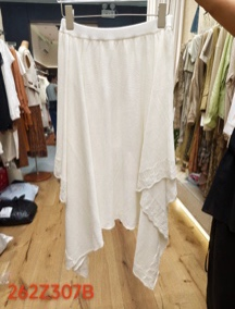 0420SZ65-SZHK-CLOS-勾花蕾絲邊拼接設計感裙(A65)