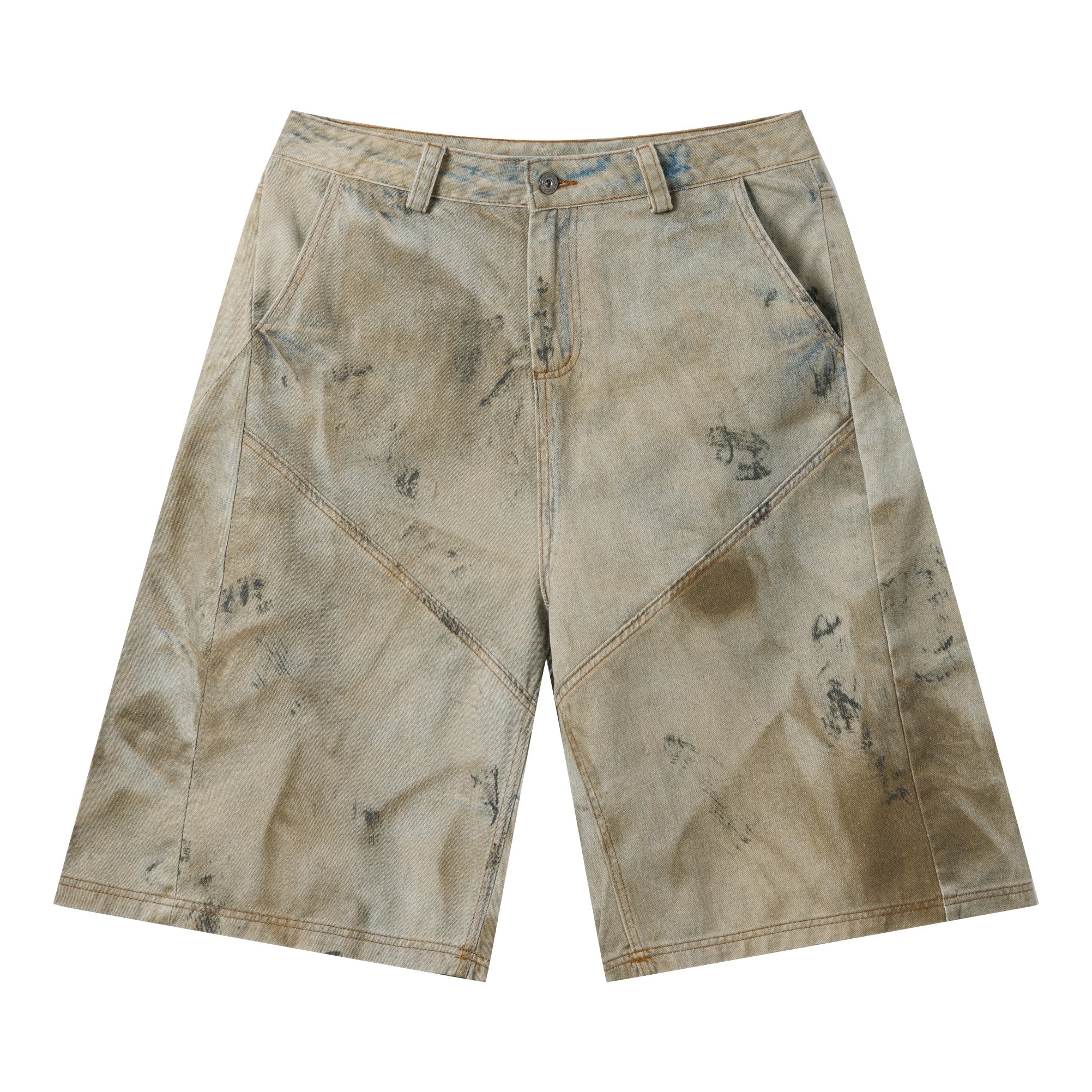 《S.V》極致泥染立體剪裁七分褲