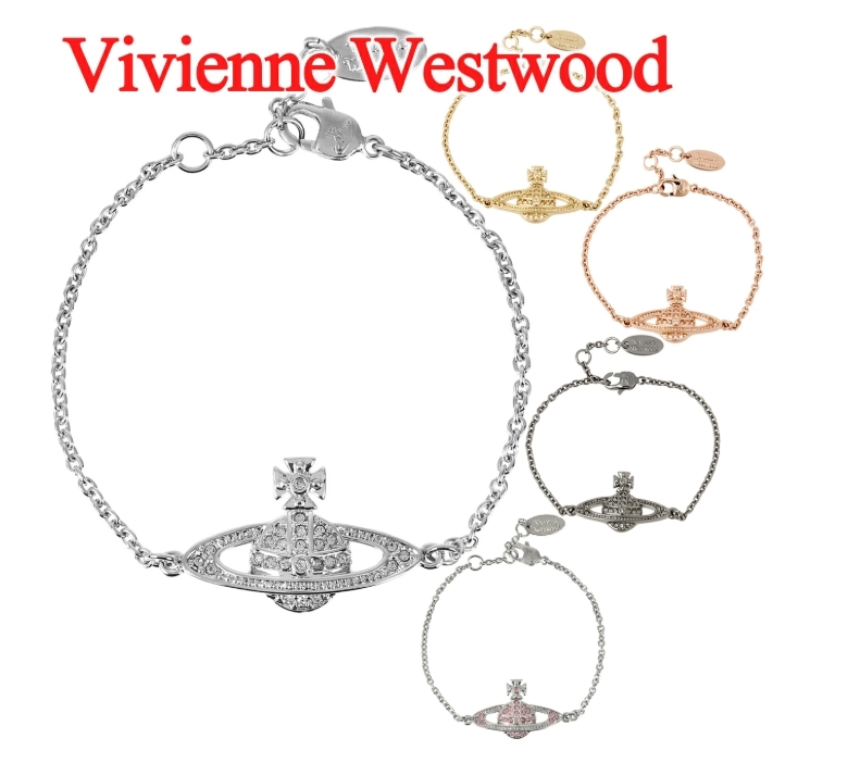 【Luxury】  Vivienne Westwood  61020051 s108 西太后 迷你浮雕土星手鏈 銀 玫瑰金兩色 生日禮物 女生配件 首飾