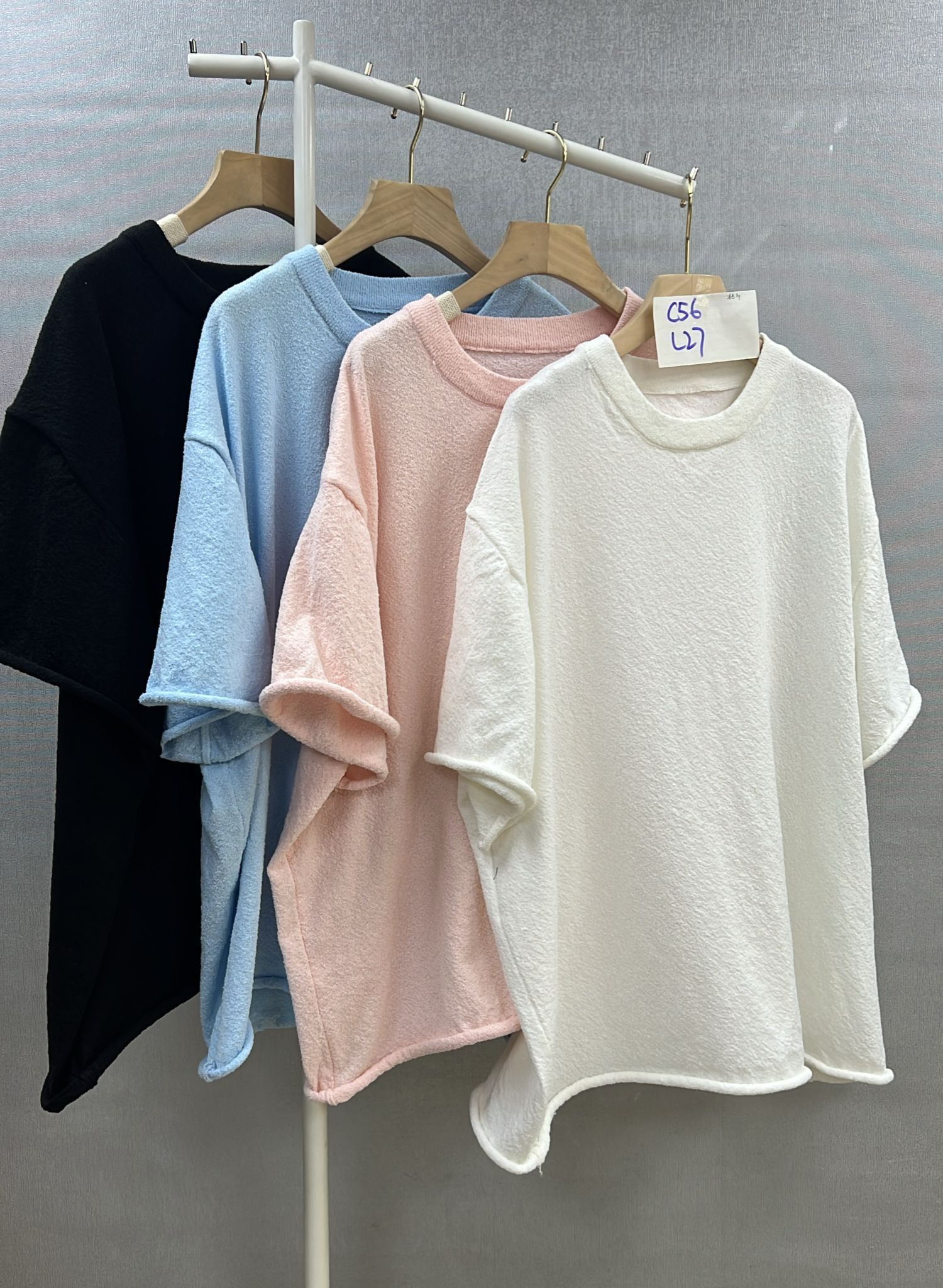 CF9816 淨色鬆身tee