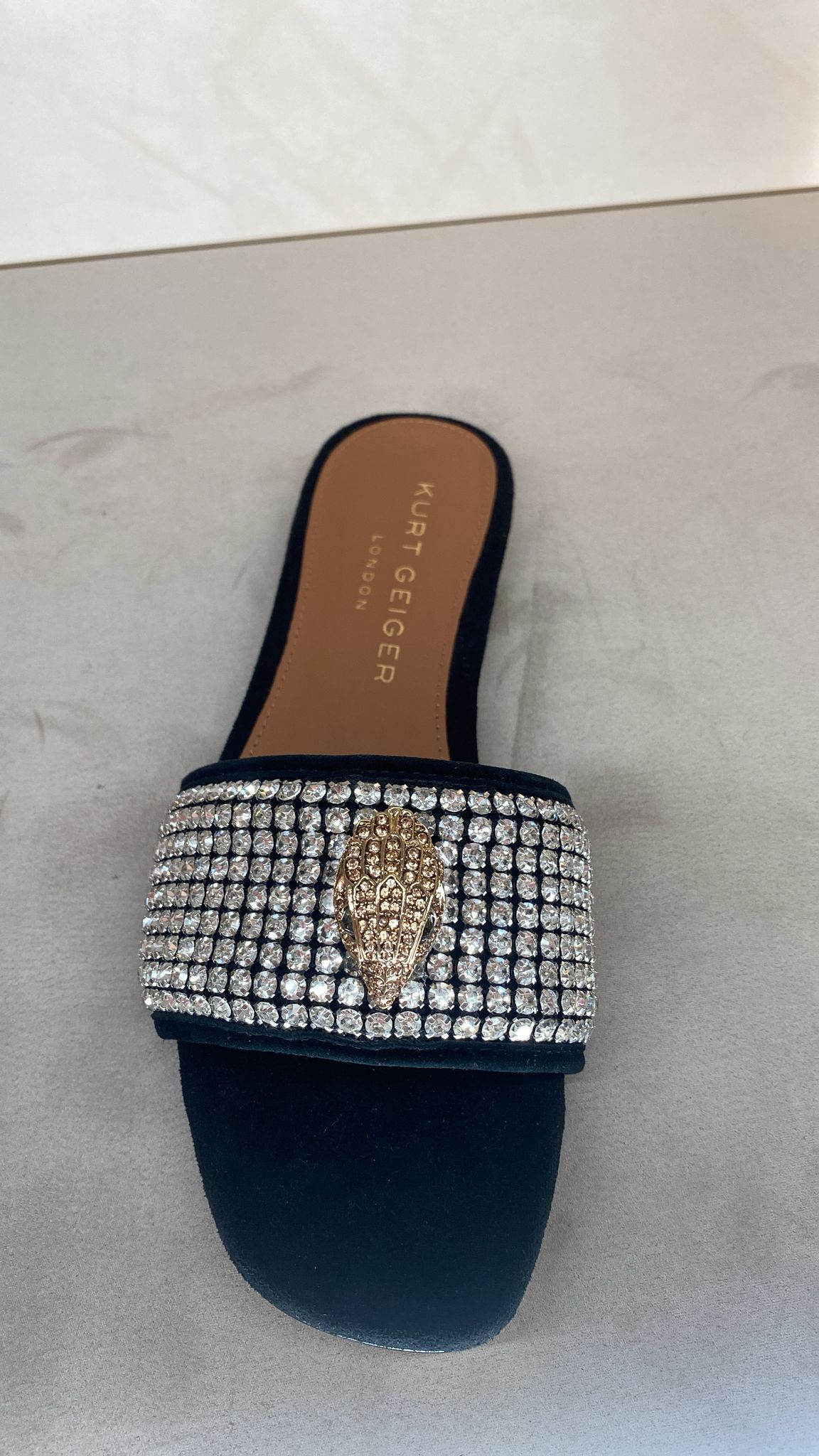 英國代購 -KG Kurt Geiger KENSINGTON C FLAT SANDA BLK/OTHER