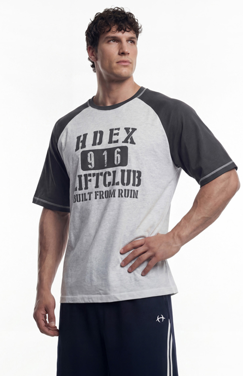 YM046 HDEX Lift Stitch Raglan Short Sleeve
