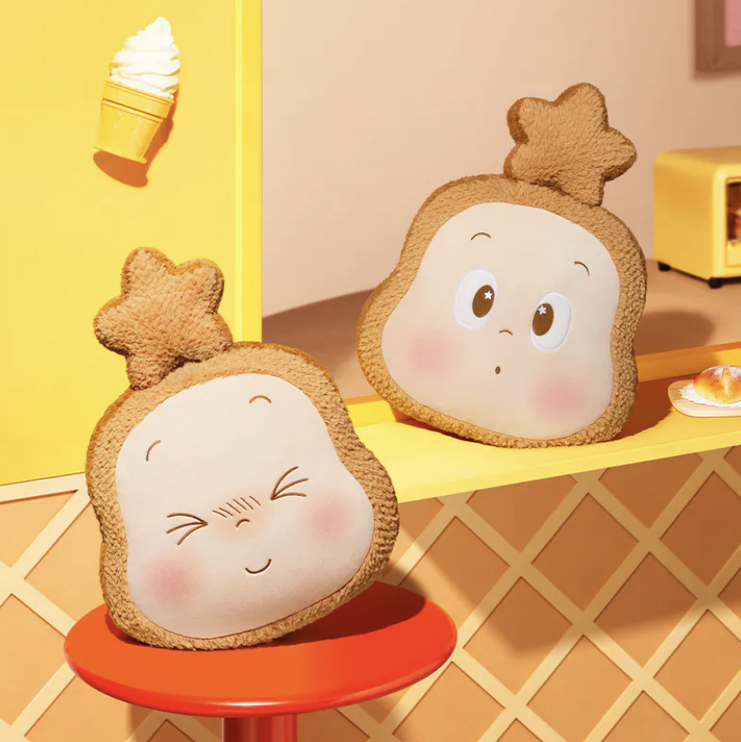 POP MART 泡泡瑪特星星人 歡迎來到月球表面系列 毛絨吐司坐墊