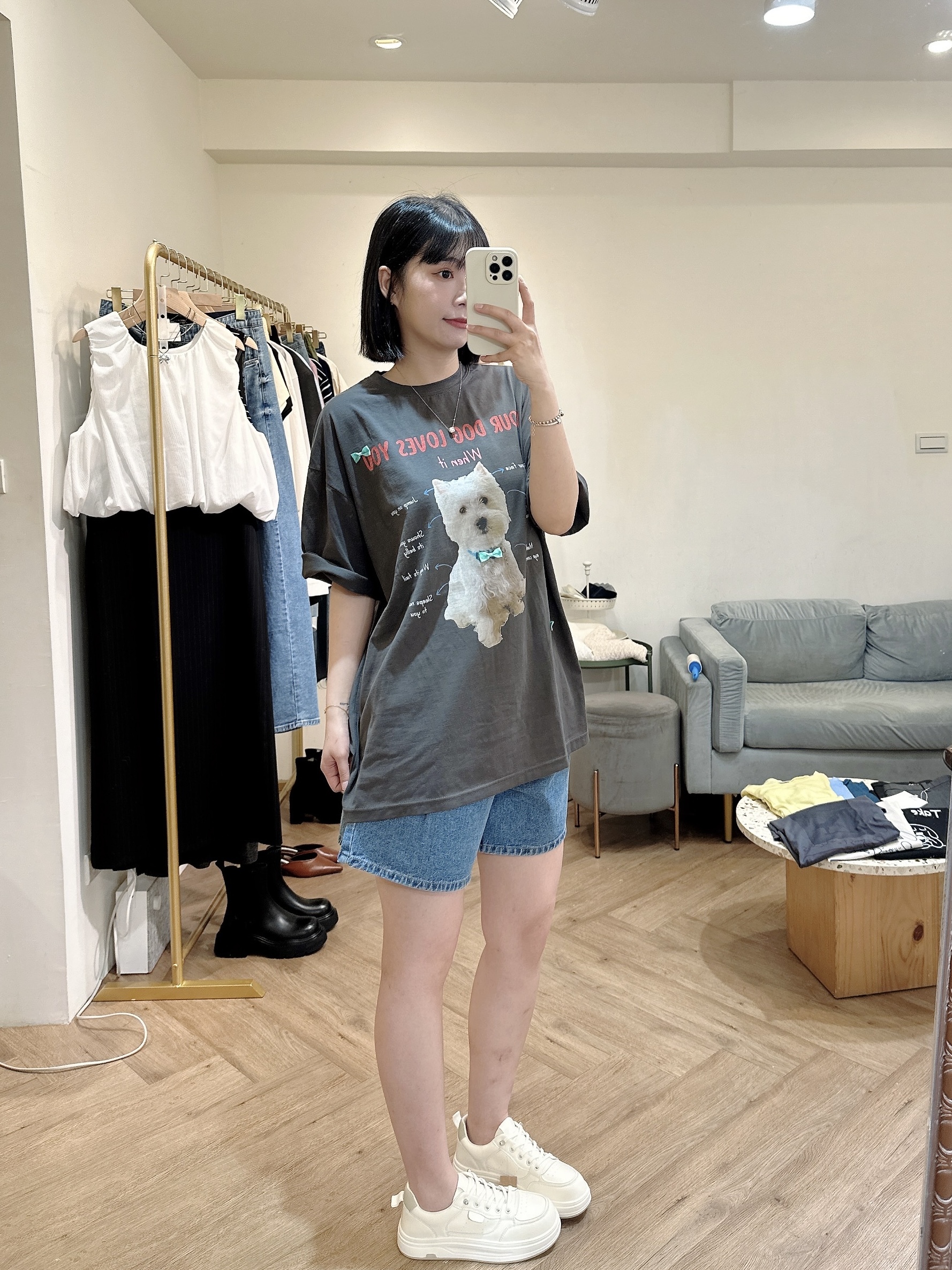 狗狗over size Tee