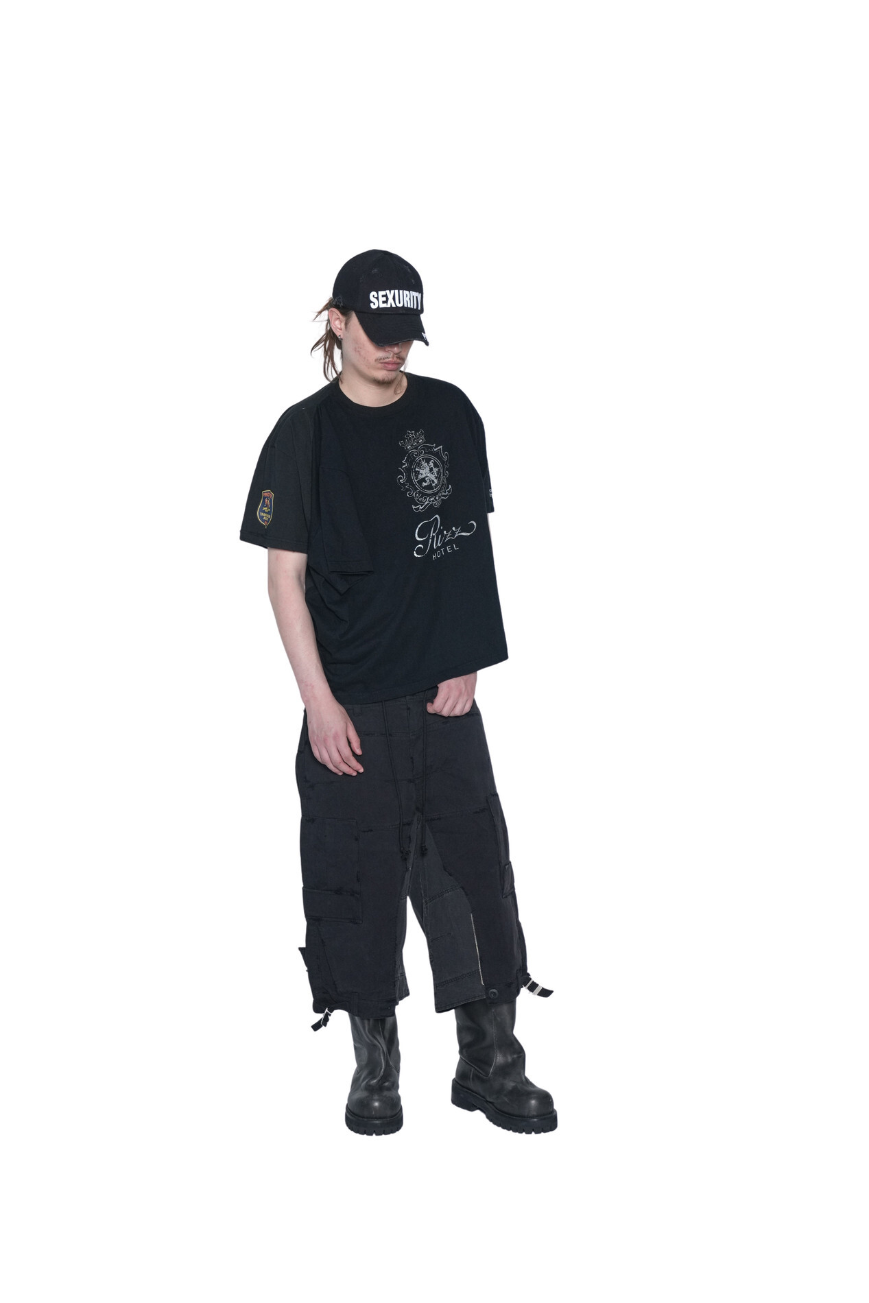 Protocol Index｜Upside-Down Cargo Shorts (Black)