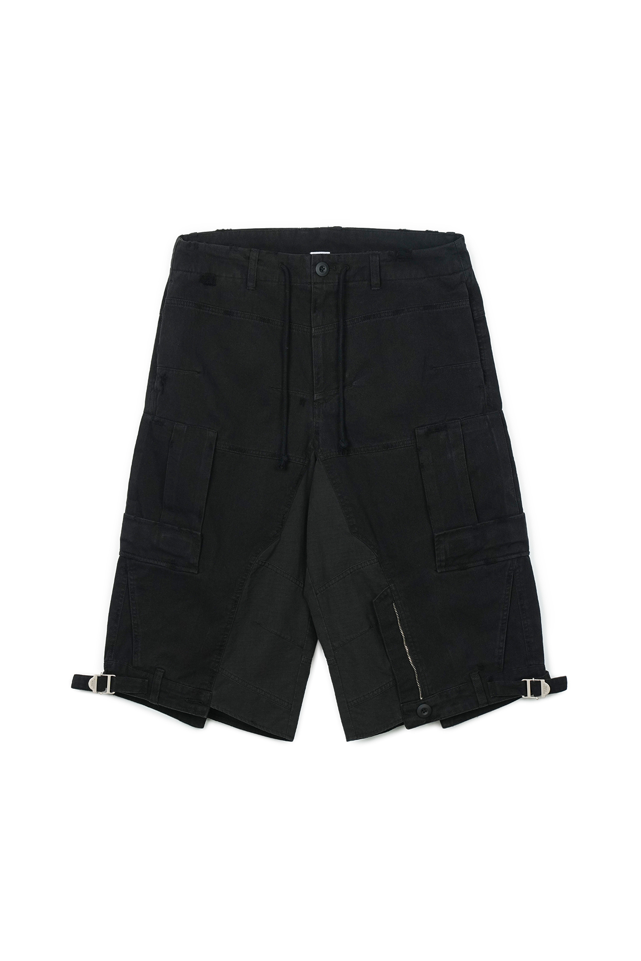 Protocol Index｜Upside-Down Cargo Shorts (Black)