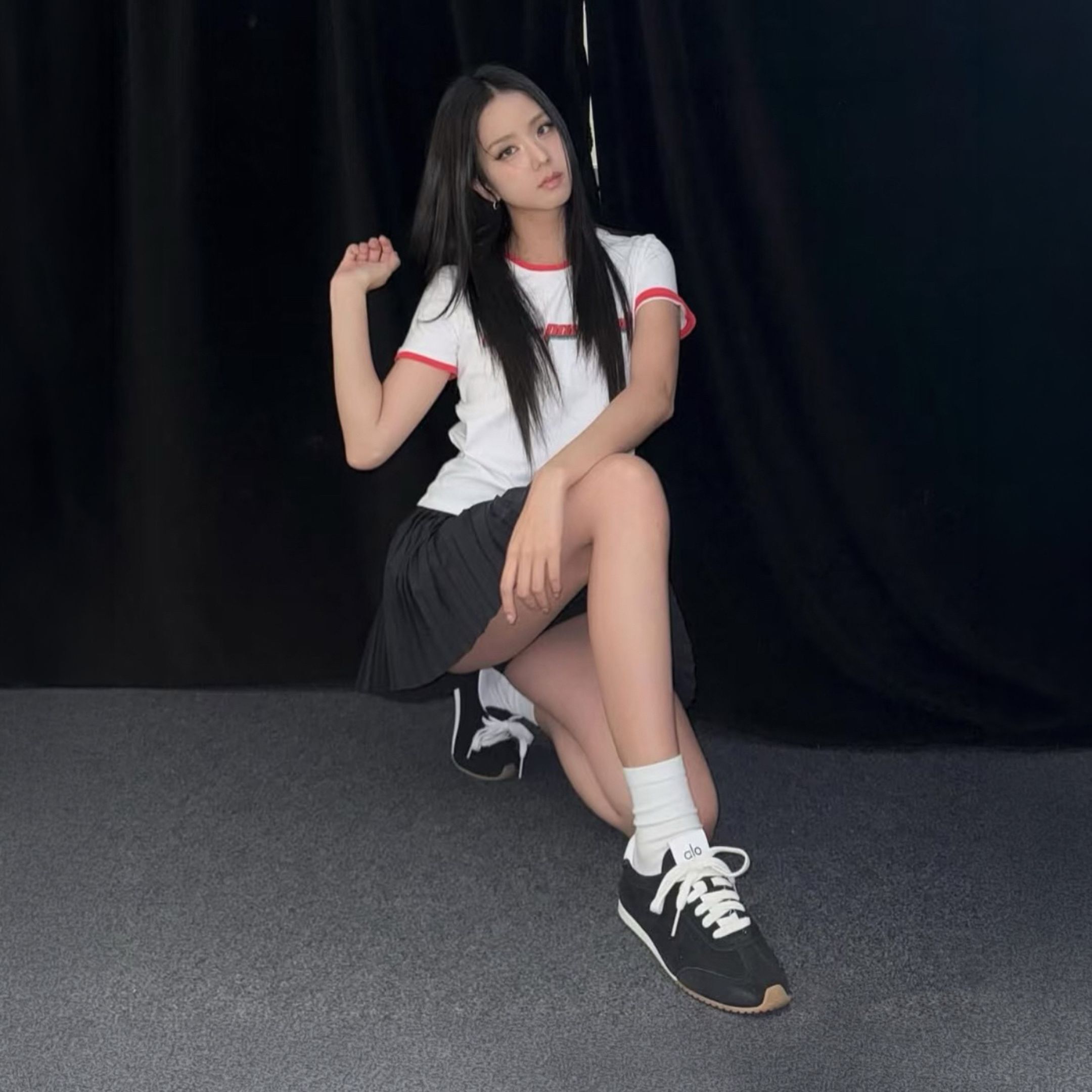 NICEDAY 代購 Alo Yoga Sunset 黑色 日落系列 運動鞋 Jisoo同款 寧寧同款 A0891U