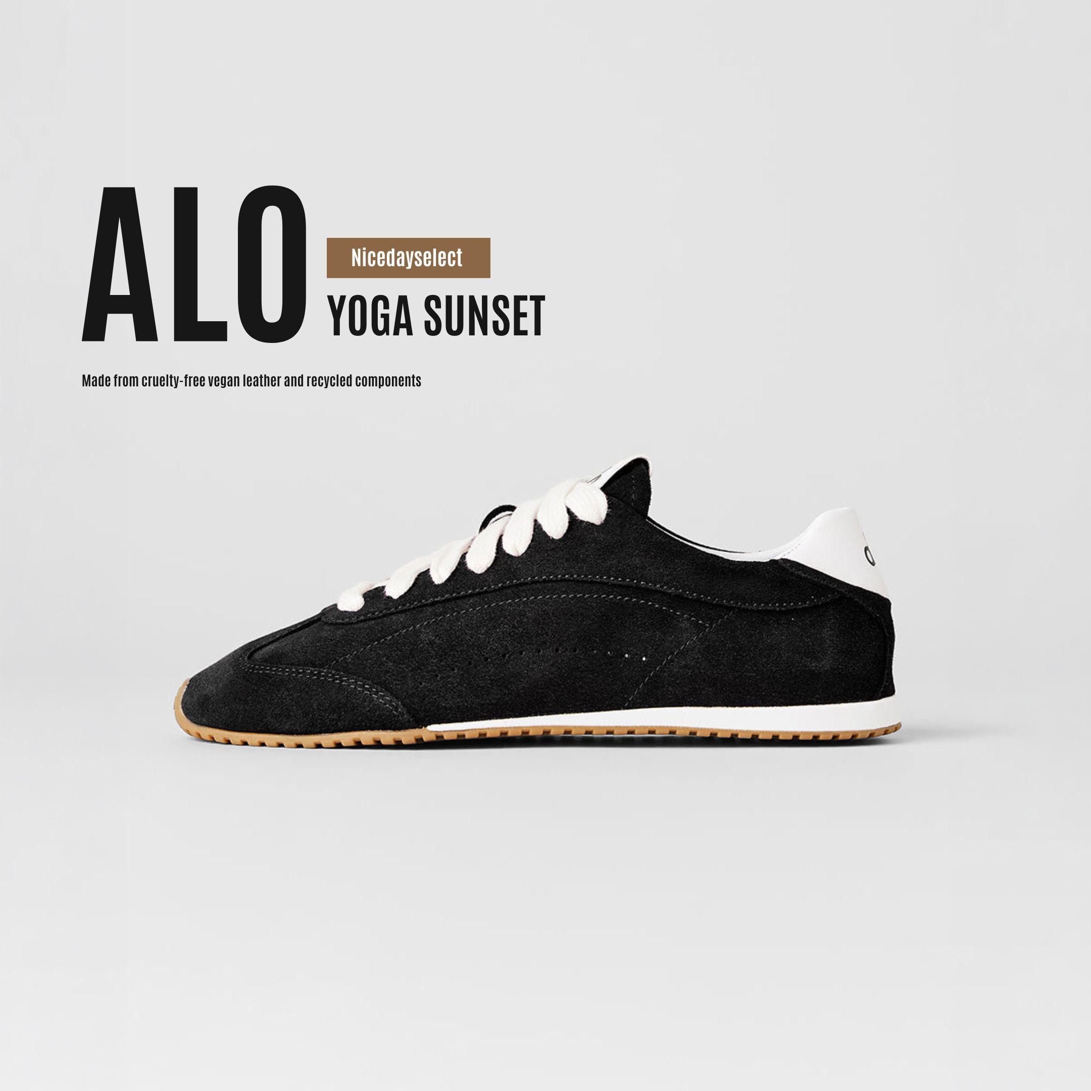 NICEDAY 代購 Alo Yoga Sunset 黑色 日落系列 運動鞋 Jisoo同款 寧寧同款 A0891U