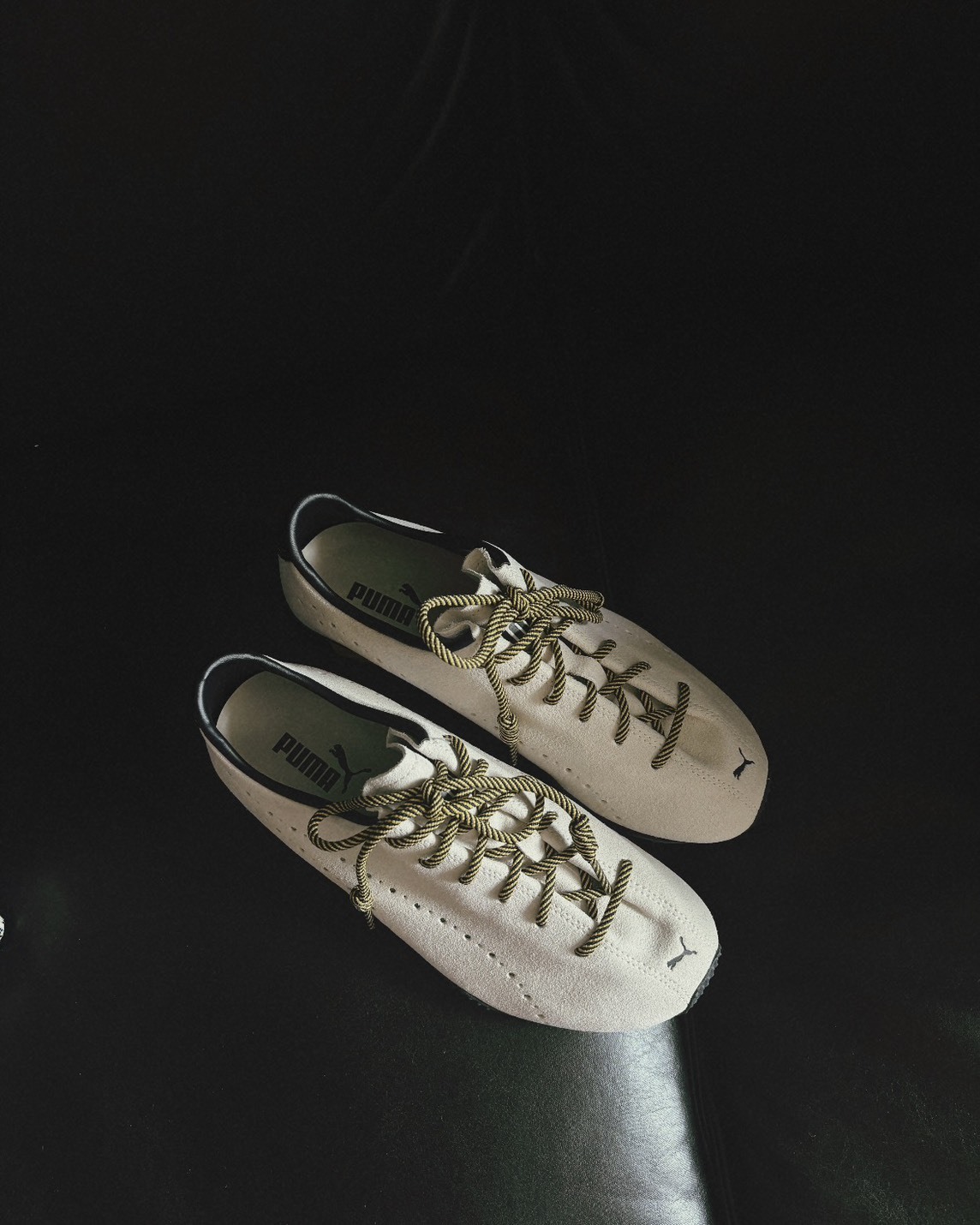 Puma × Noafterno H-street 聯名 麂皮 薄底鞋 米白