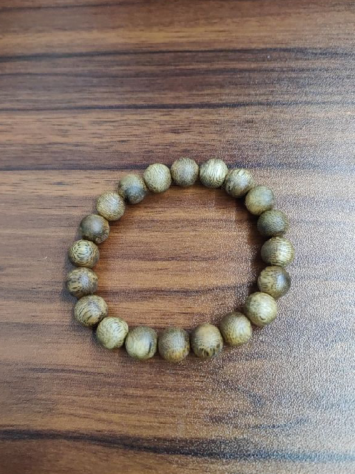 SE24 白棋楠圓珠手串 約10mm (J-L9144) **連證書