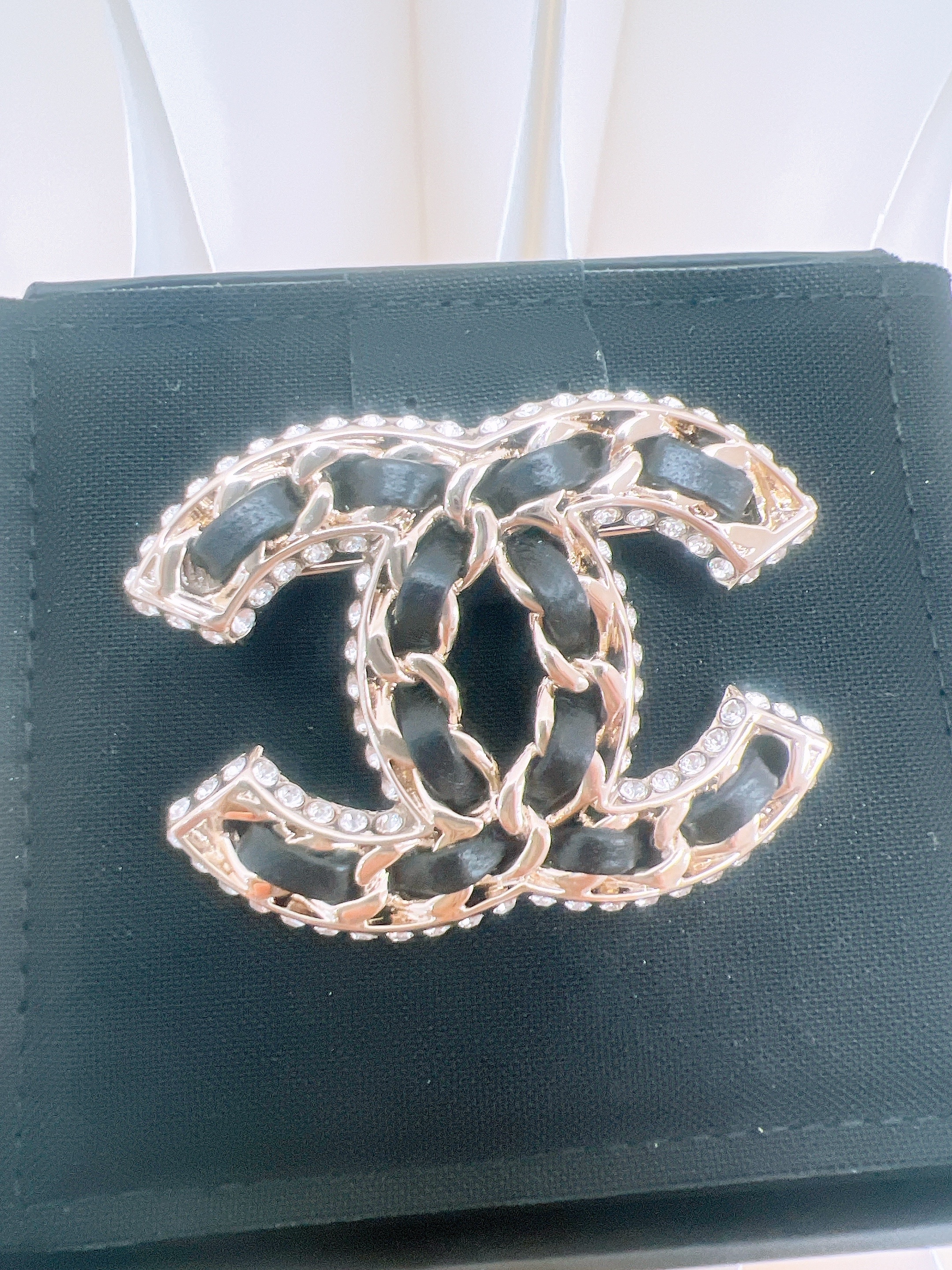 *Unused* Chanel 23p brooch black