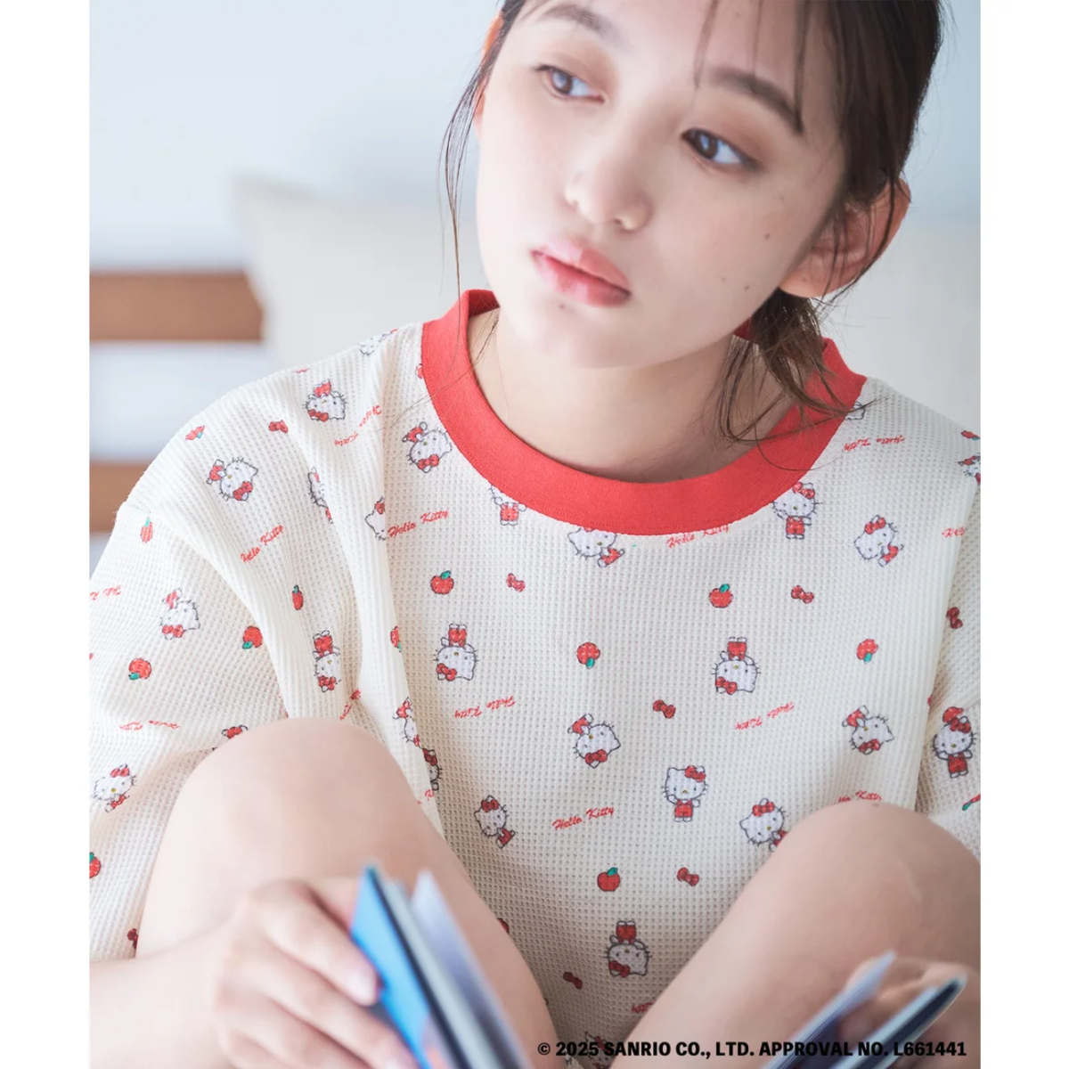 26084-KT Sanrio Hello Kitty x Fruit of the Loom 春夏睡衣套裝 #JP-FL26