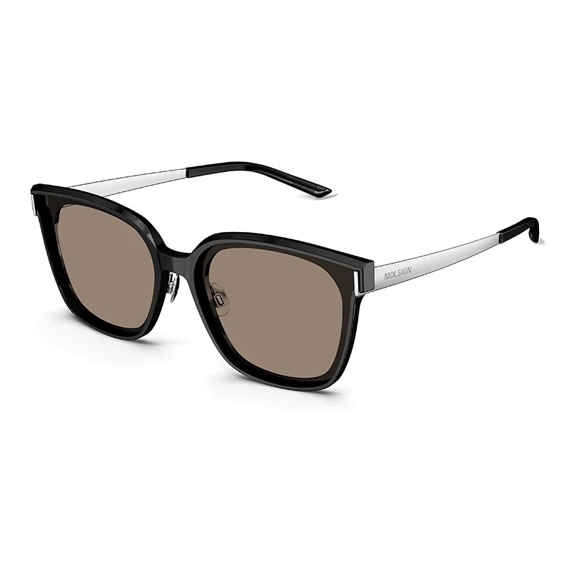 【MOLSION】MS3158 A12 方框太陽眼鏡♦(亮黑)