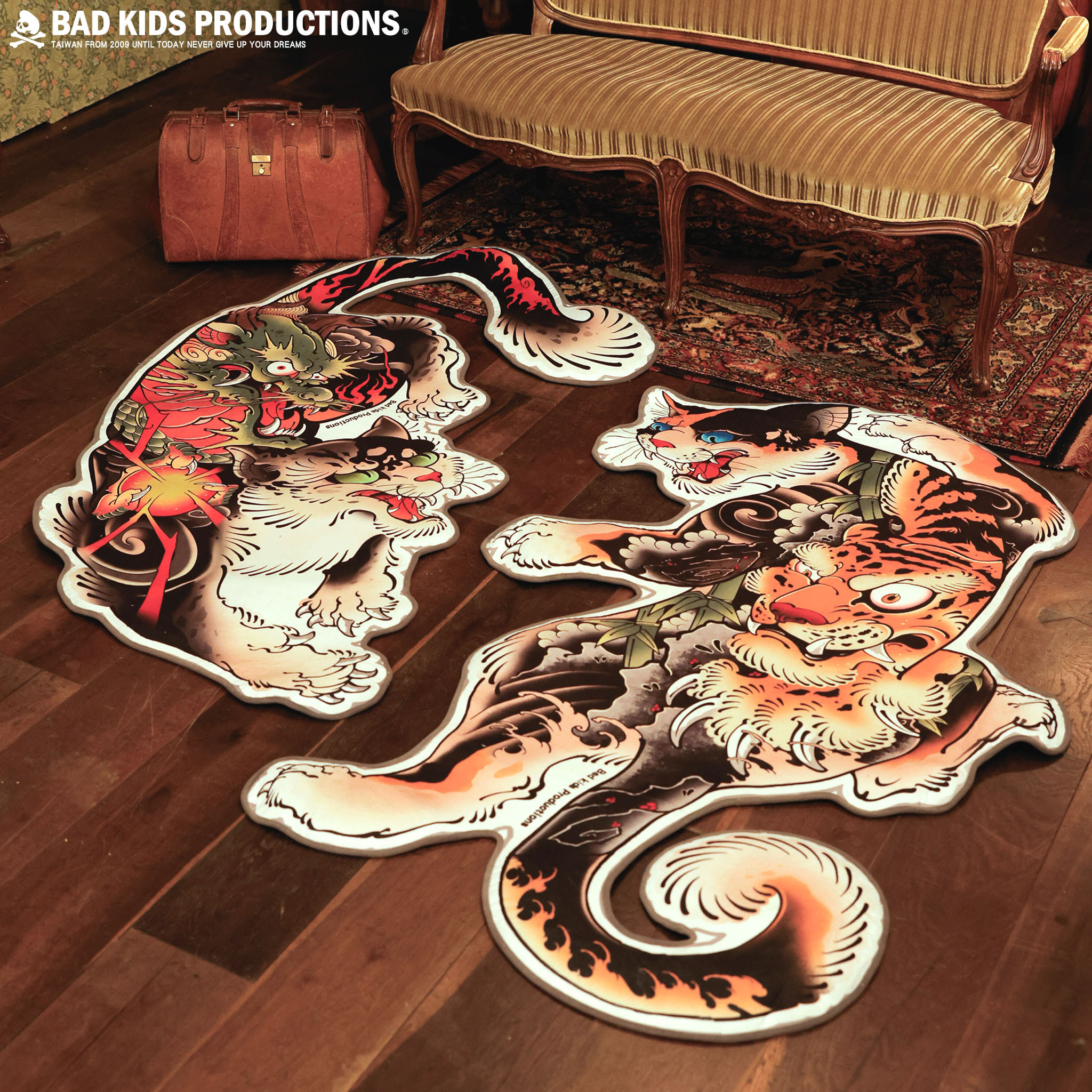 BAD KIDS 惡童 26S/S Cat Carpet (超大紋身貓地毯)