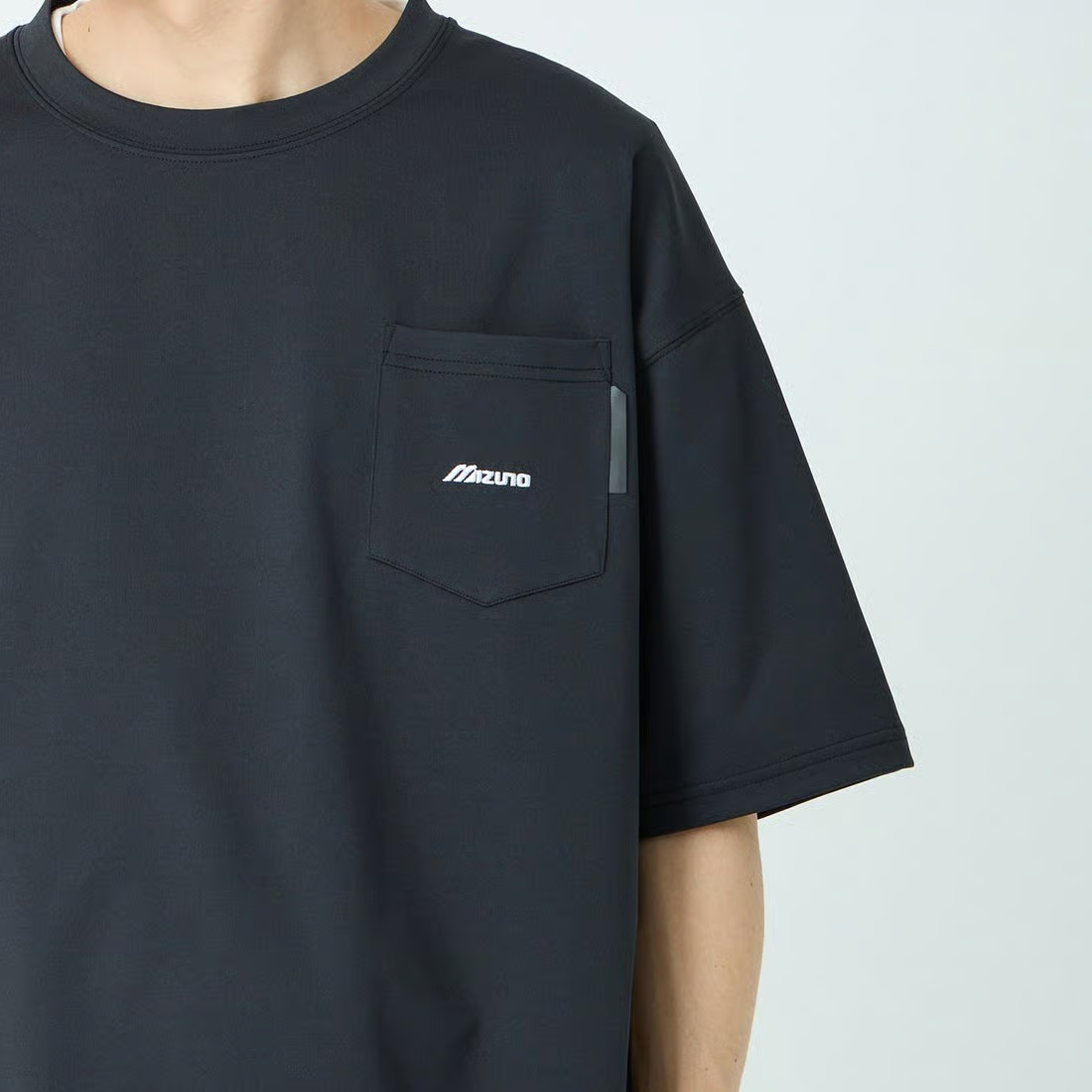 日本別注款 MIZUNO 刺繡口袋機能短T