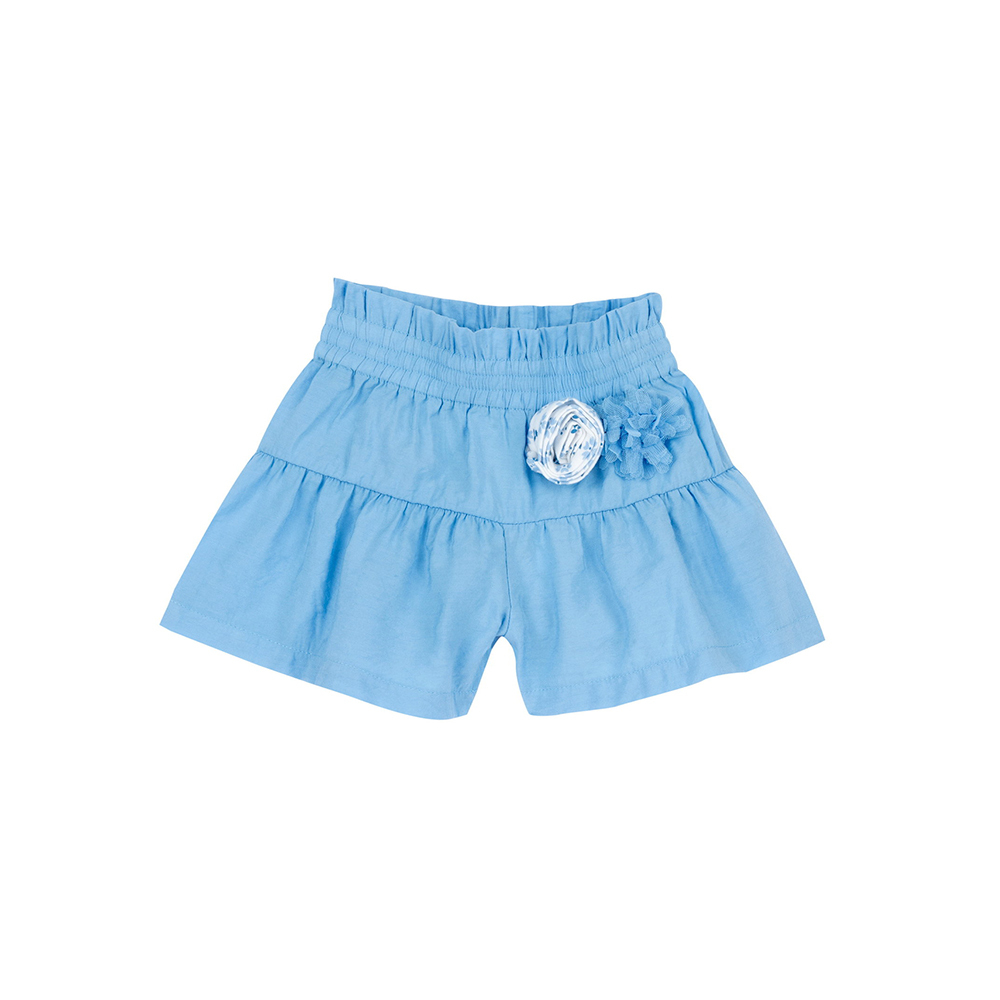 英倫花園-立體花朵層次褲裙