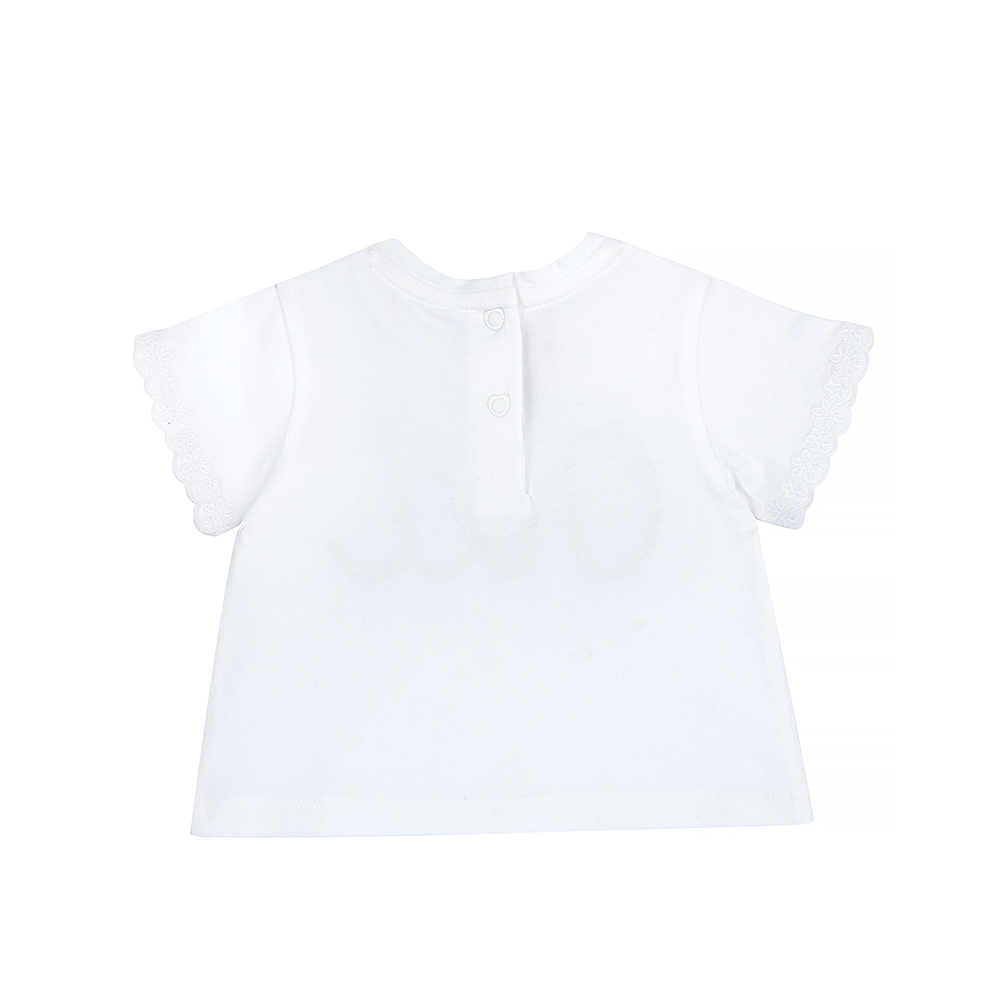 英倫花園-Oui立體花朵短袖上衣