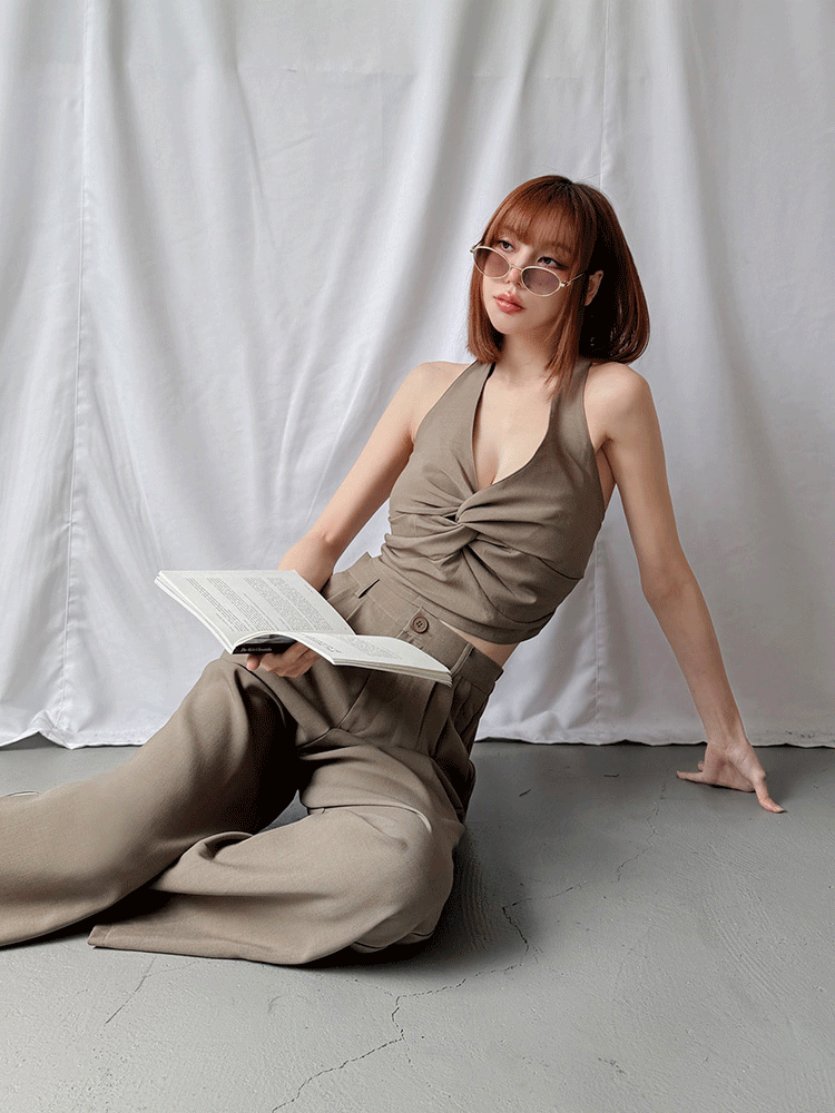 BB老錢風 ! 扭結西裝套裝 (3色，有胸墊)