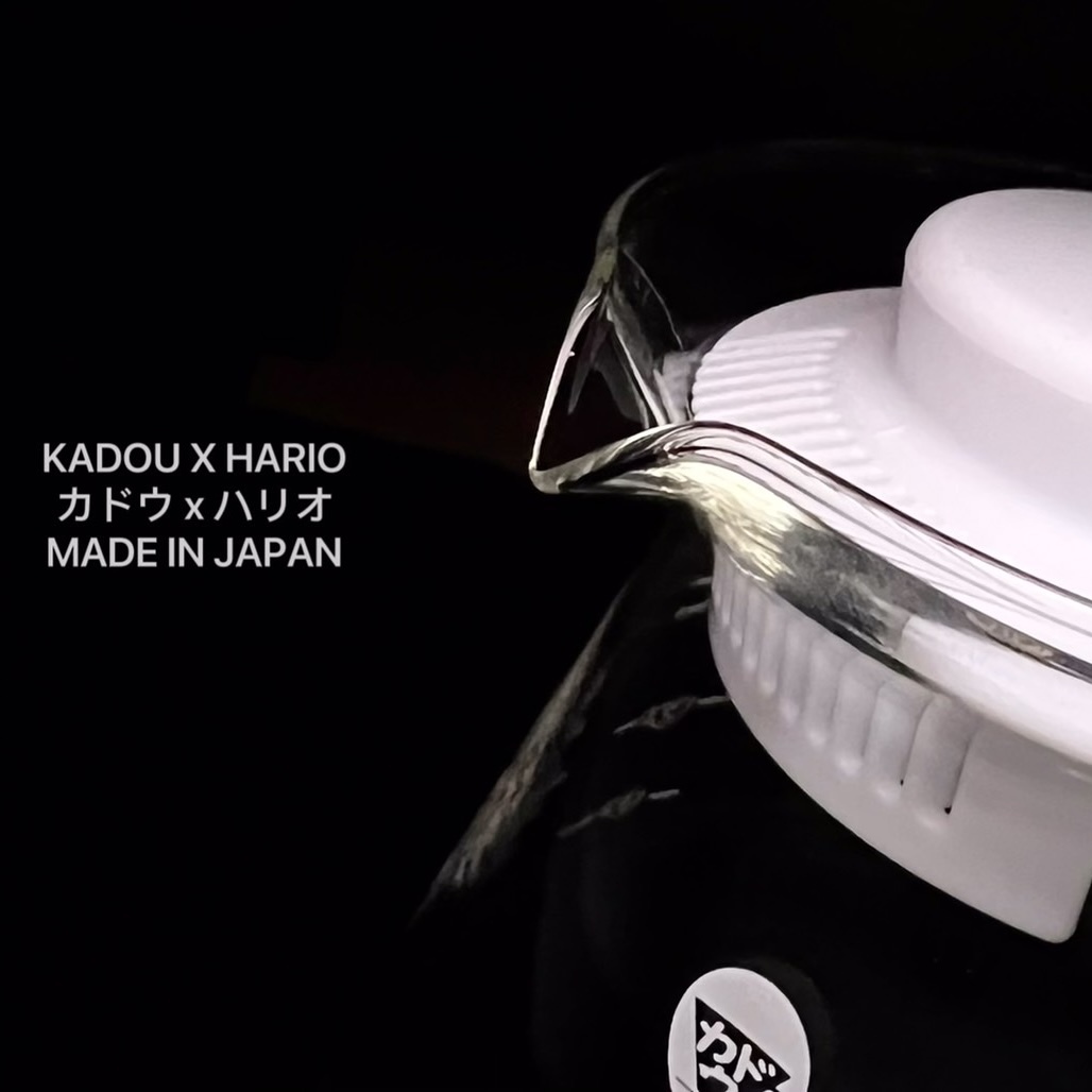 珈堂 KADOU X HARIO 聯名 全玻璃 手沖 耐熱 星芒咖啡壺 XVDT-36-T-KDU