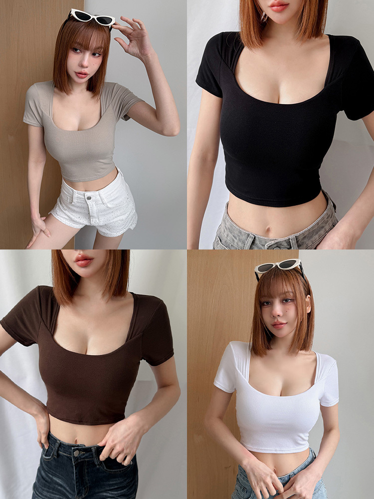 BB宮廷風領口BRA T(5色，有胸墊)