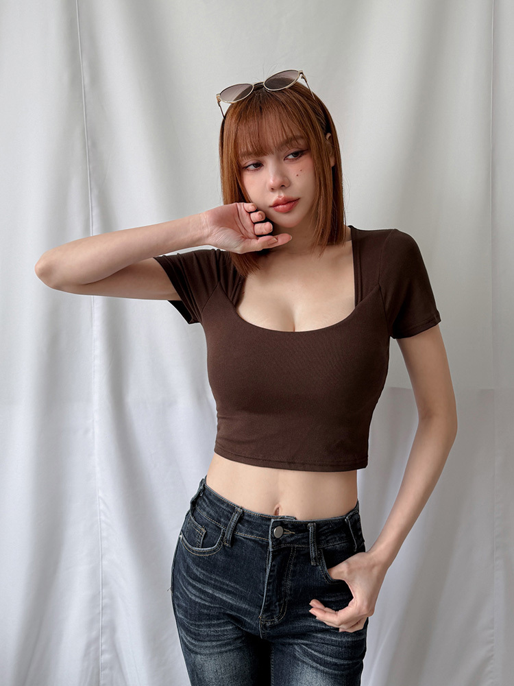 BB宮廷風領口BRA T(5色，有胸墊)