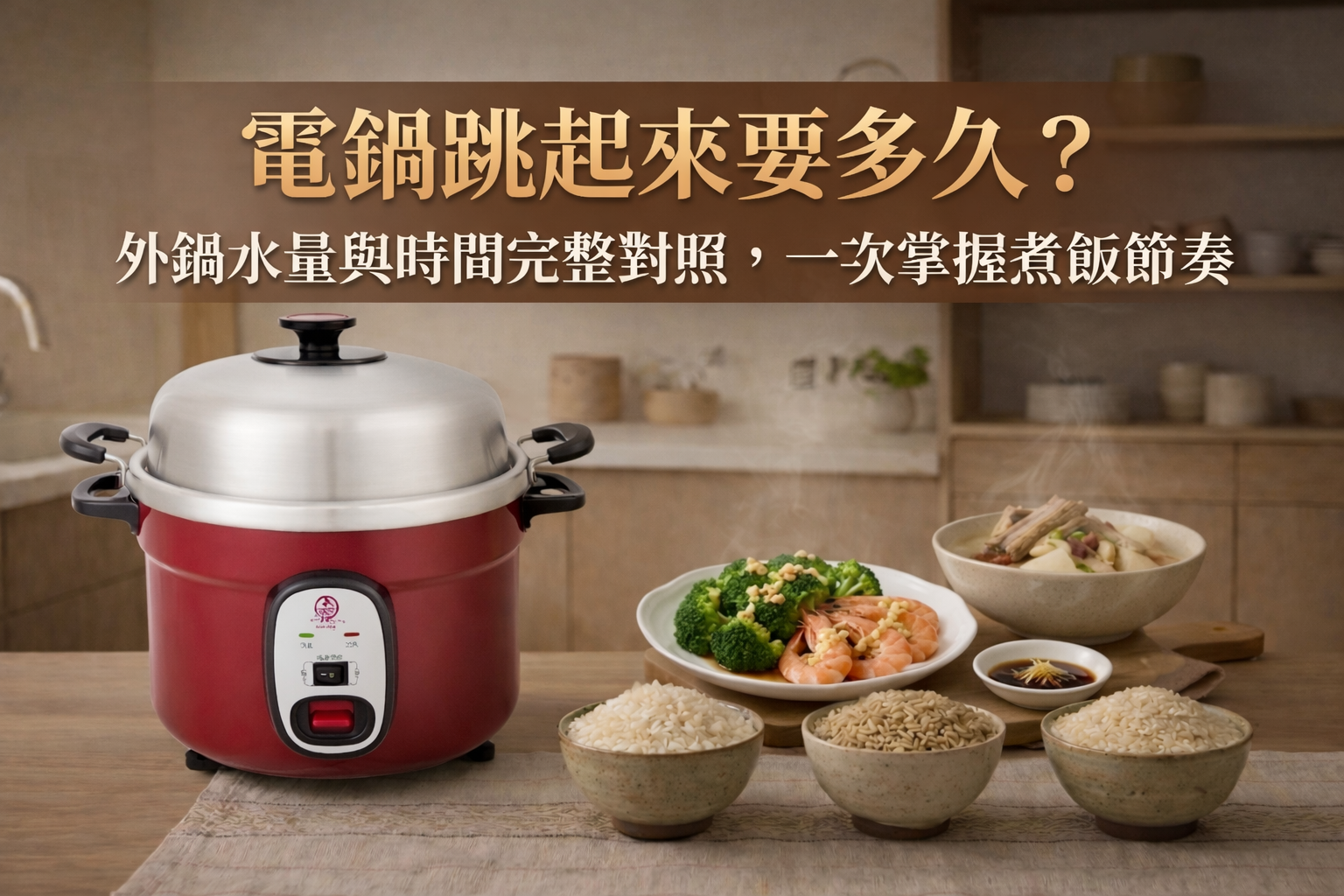 電鍋跳起來要多久？外鍋水量與時間完整對照，一次掌握煮飯節奏