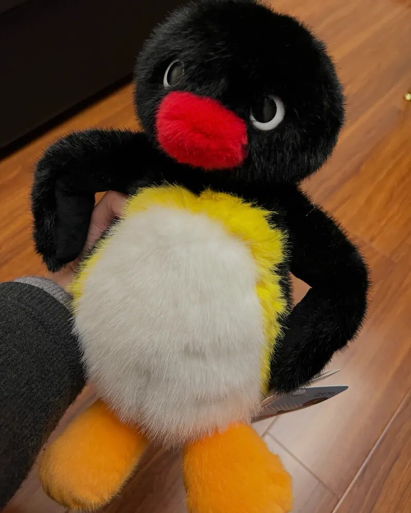 預購！山莫 x Pingu 炸毛毛絨玩偶