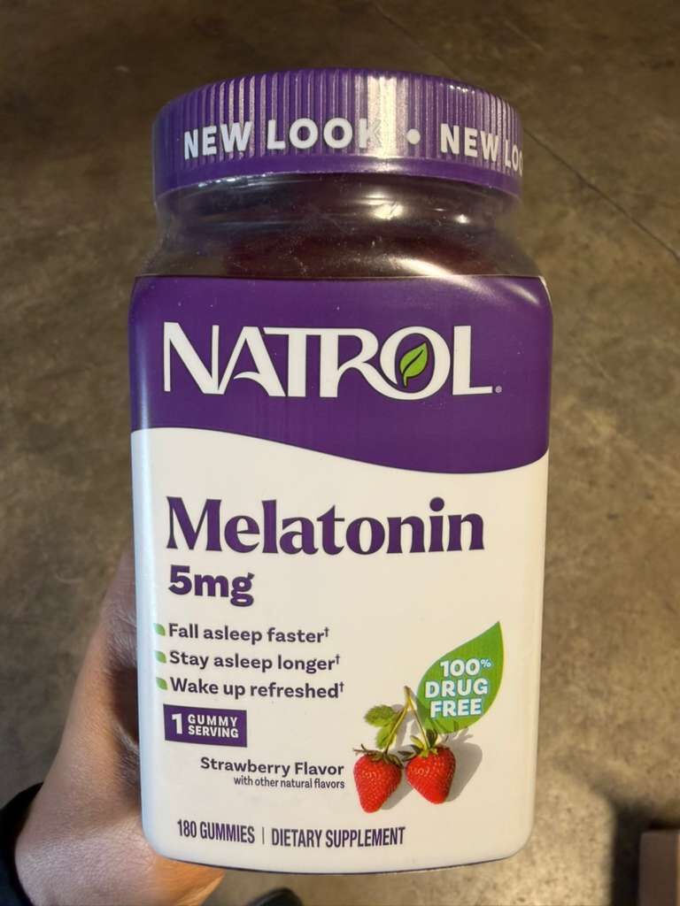 YN142 Natrol 褪黑素5MG 180粒-士多啤梨味 EXP: 2027.06