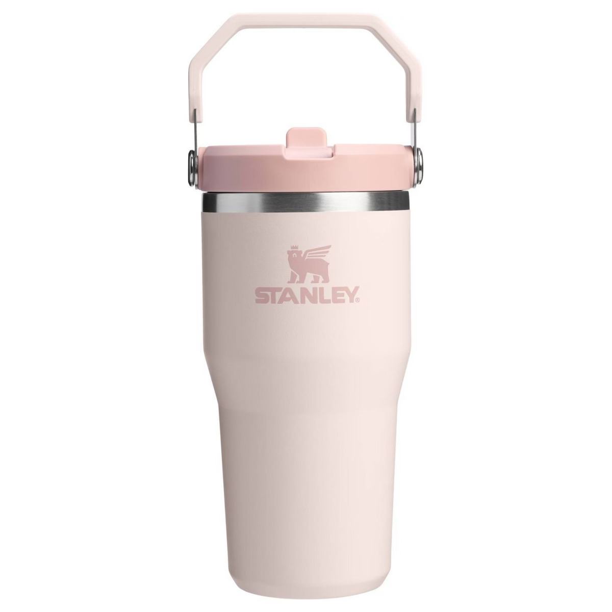 少 量 現 貨丨Stanley 1913 IceFlow™ 手提吸管杯 2.0 Flip Straw Tumbler ROSE QUARTZ 2.0 山櫻粉 20oz