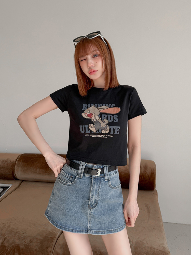 Badbeat Girl｜美式復古兔兔T (3色）