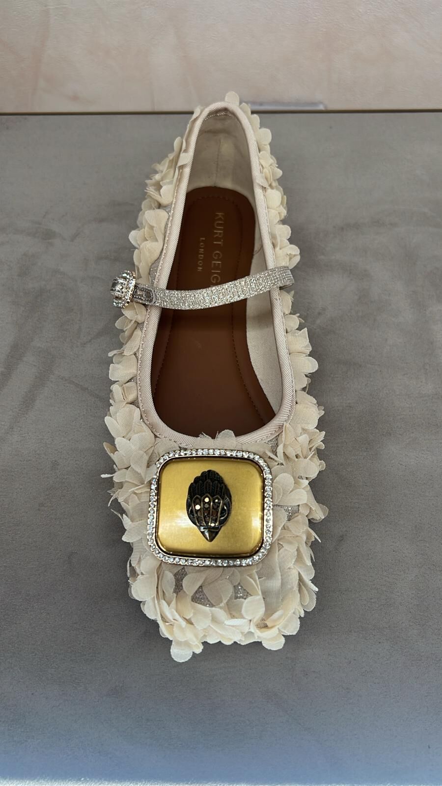 英國代購 -KG Kurt Geiger PIMLICO BALLERINA BEIGE COMB