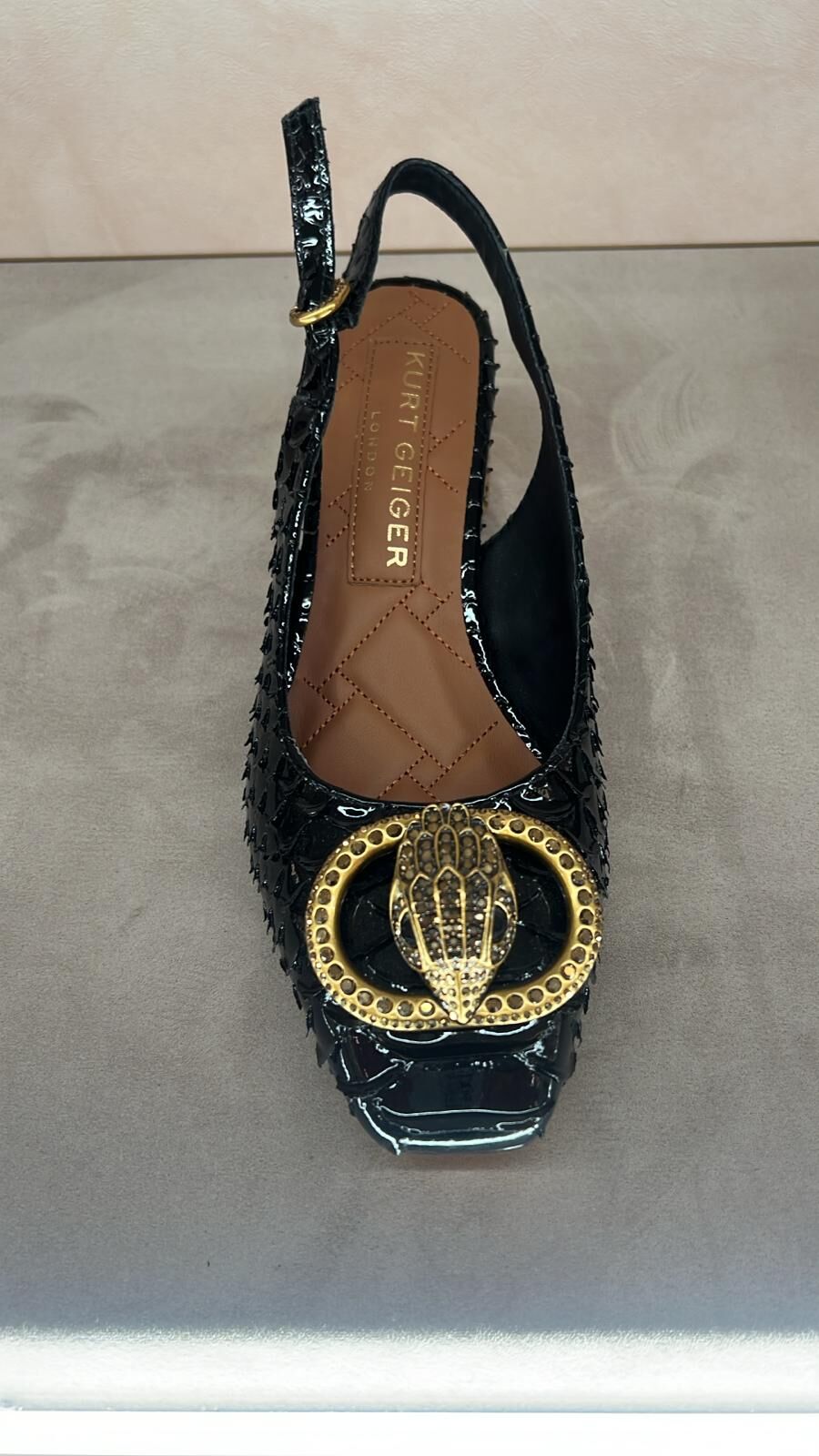 英國代購 -KG Kurt Geiger CHELSEA BLOCK SLINGBACK 鷹嘴扣高跟鞋